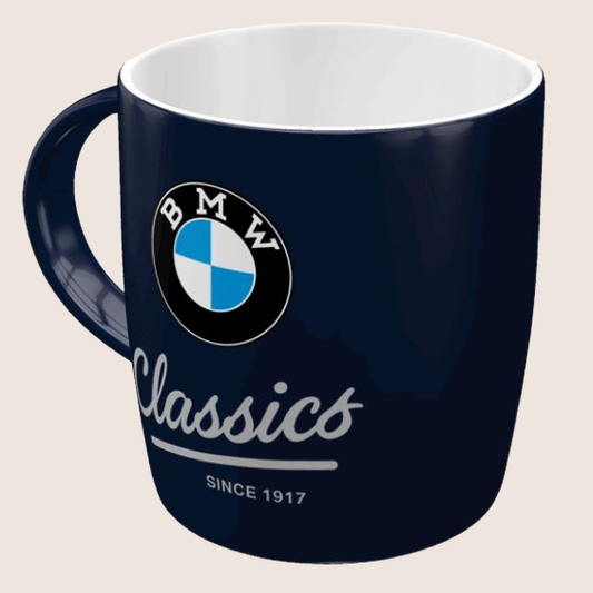BMW Classic Mug Nostalgic Art - Stylish mug with classic BMW design from Nostalgic Art. Perfect for car enthusiasts and collectors.