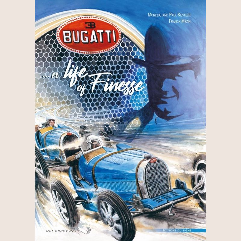 Bugatti - A Life of Finesse hardcover book about Bugatti history and design, by Kestler & Mezin