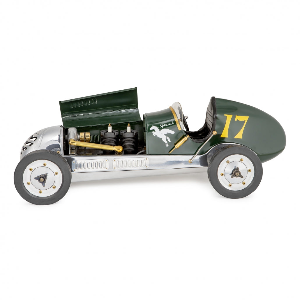 BB Korn Green Racer - Vintage-inspired racing car in green from BB Korn.