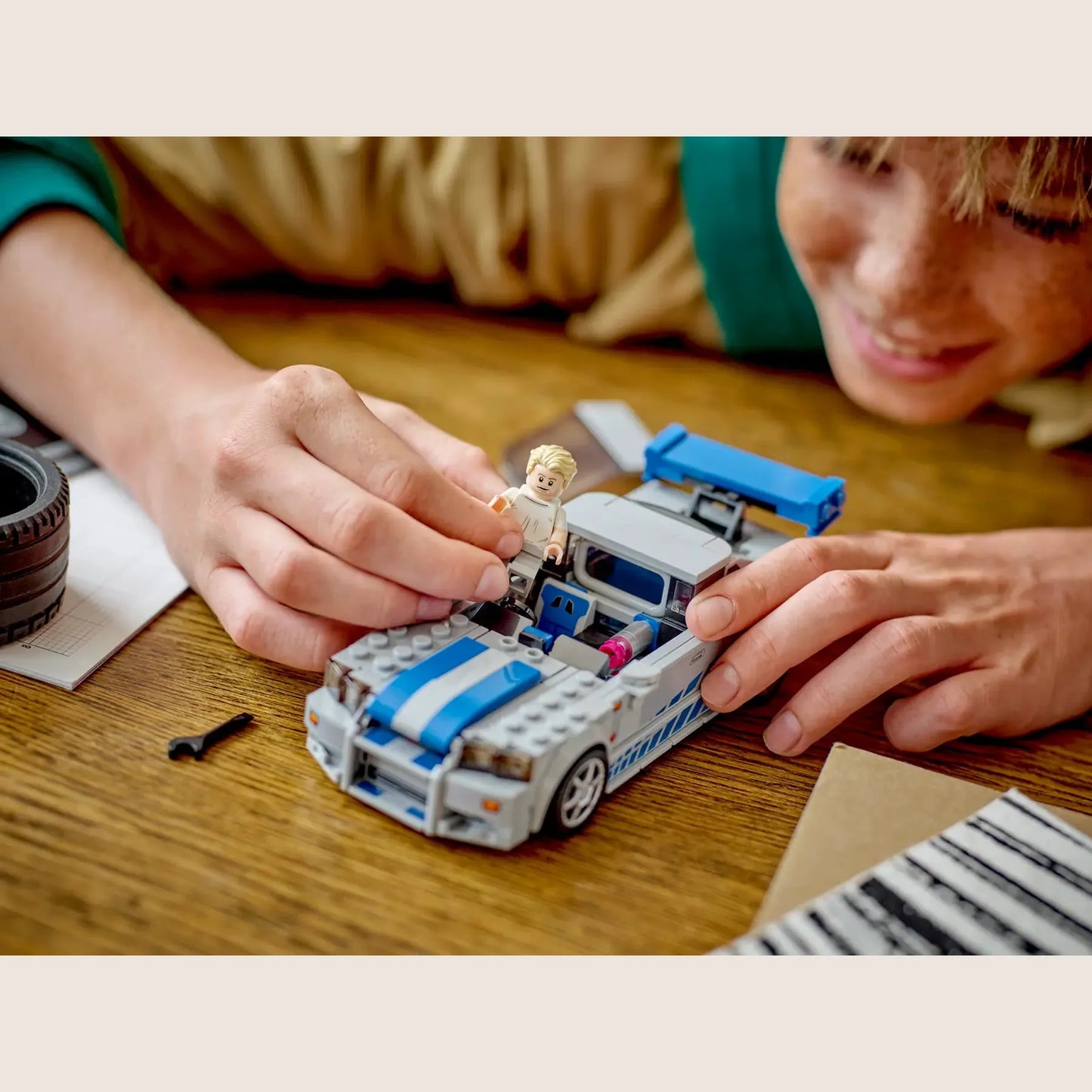 2 Fast 2 Furious Nissan Skyline GT-R (R34) - LEGO model of Brian O'Conner's legendary Skyline GT-R.