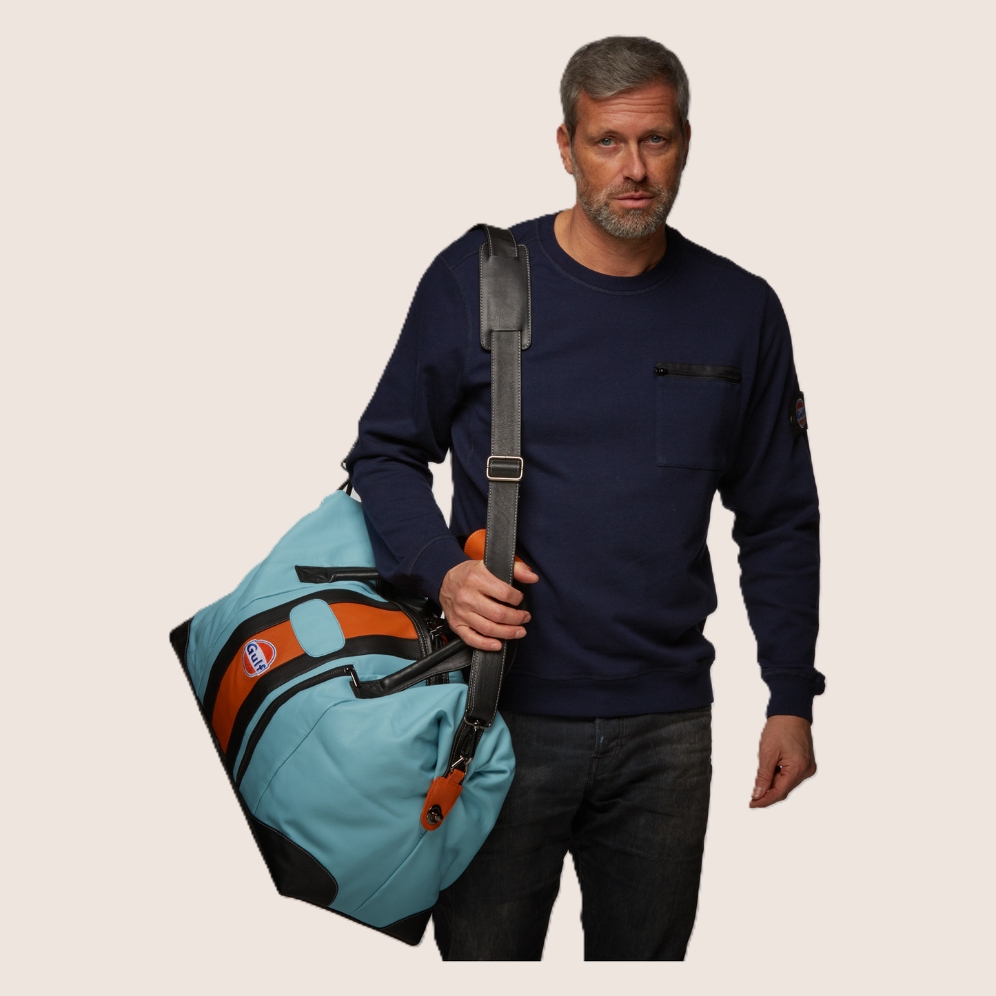 Gulf Travelbag Big Gulf Blue - Large travel bag in Gulf blue design.