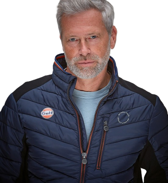 GPO Originals Gulf Hunter Jacket with classic Gulf details and racing-inspired design