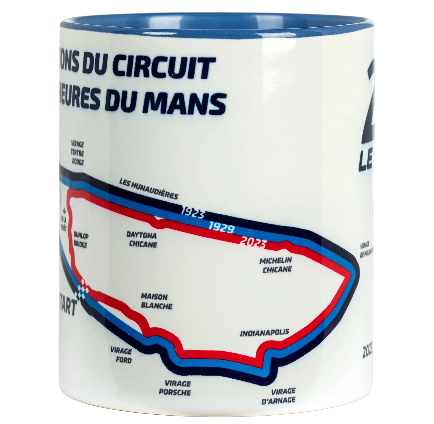 Circuit Evolution Mug - 24H Le Mans: Ceramic mug with graphic evolution of the Le Mans circuit through the ages.