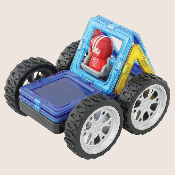 Magformers Kart Rally Set 9 pcs - Building set from Magformers with 9 parts for a race.