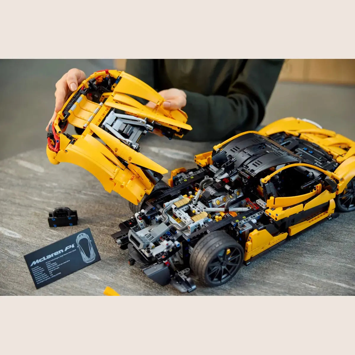 McLaren P1 - LEGO Speed Champions model of the McLaren P1, a hypercar with an aerodynamic design.