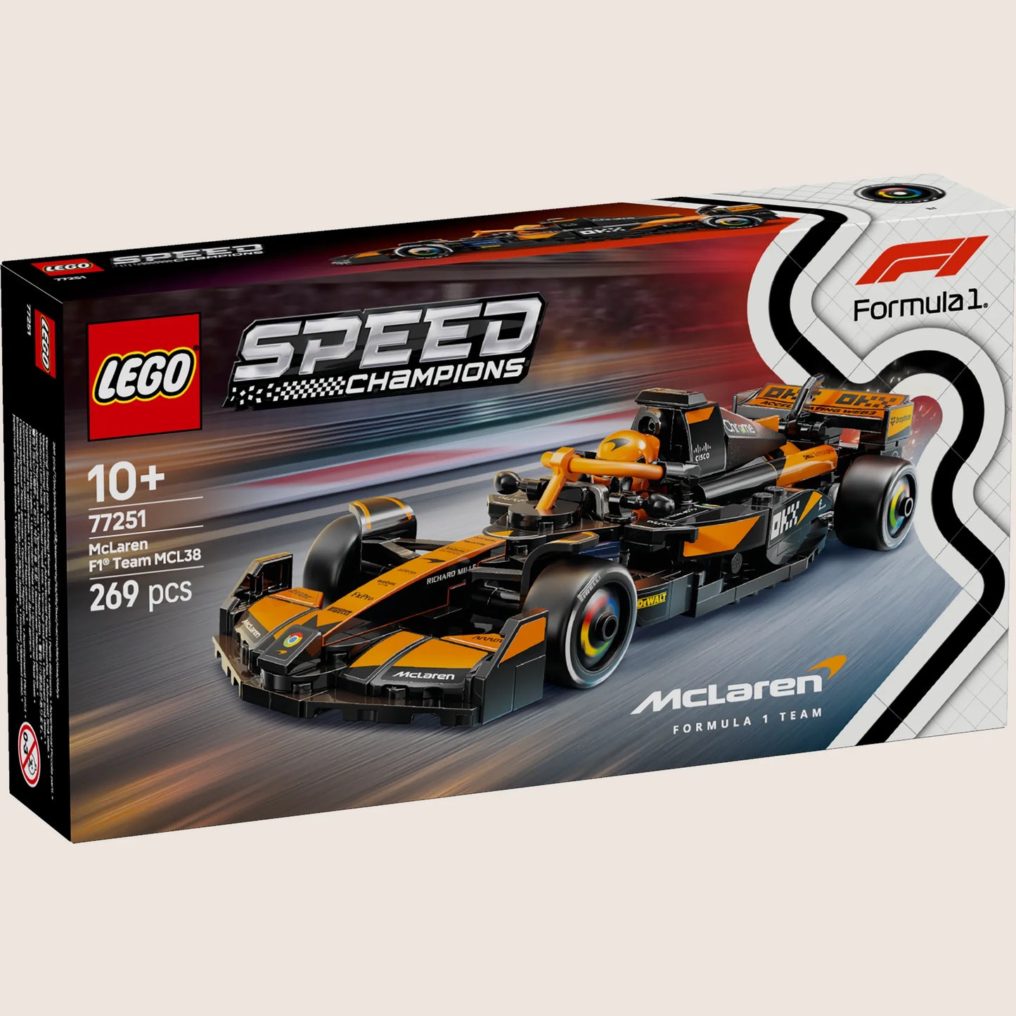 Speed Champions F1 McLaren Team - LEGO Speed Champions McLaren F1 race car model with authentic details.