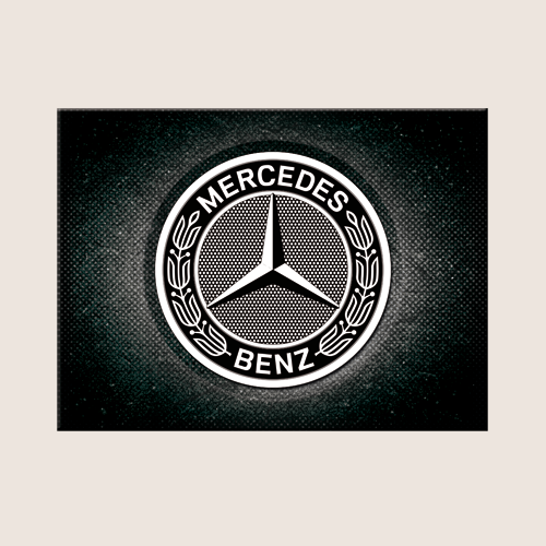 Mercedes-Benz logo magnet 8x6 cm with classic design and durable material