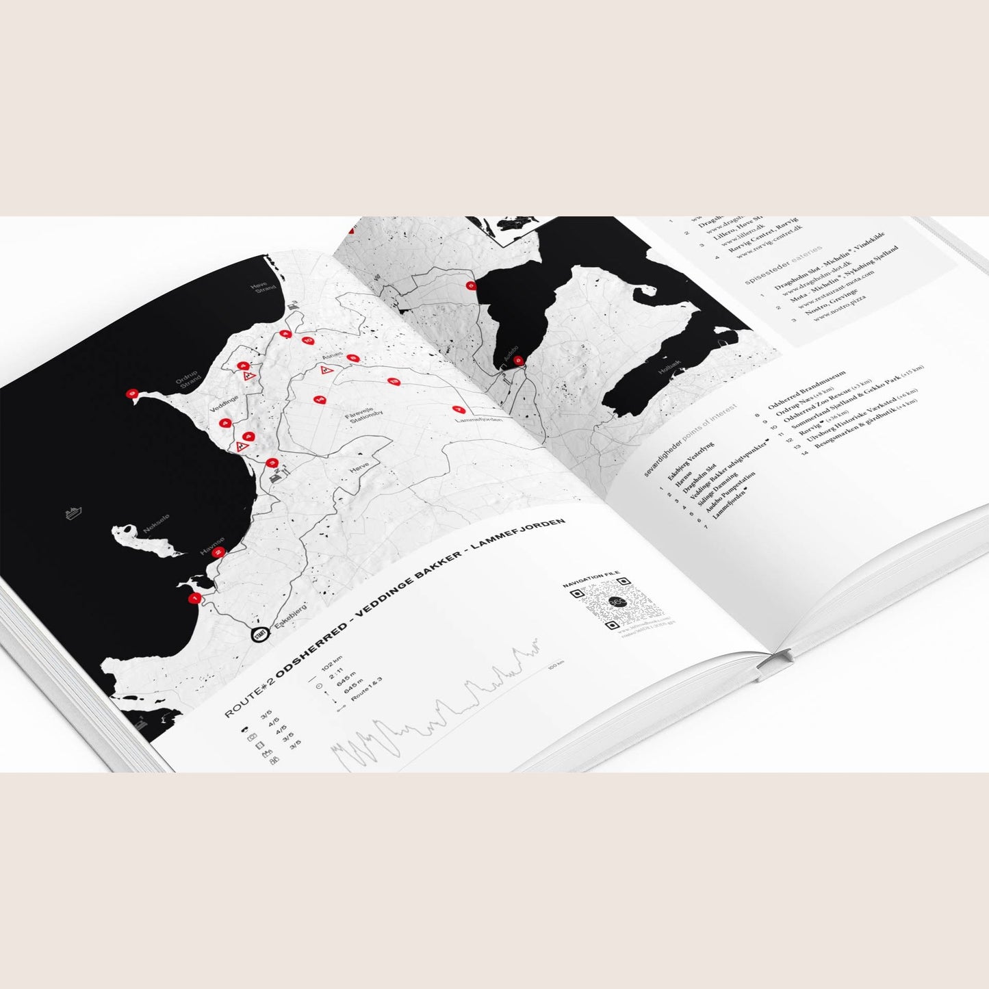 360 Denmark Zealand, Møn, Bornholm (book) - Travel book about Zealand, Møn and Bornholm, with hidden gems and scenic spots.