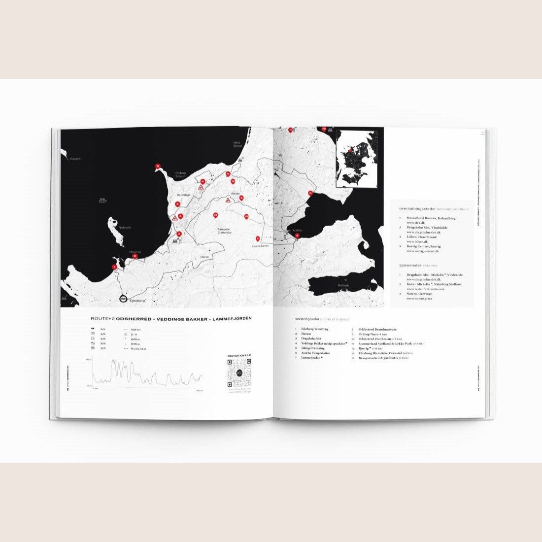 360 Denmark Zealand, Møn, Bornholm (book) - Travel book about Zealand, Møn and Bornholm, with hidden gems and scenic spots.