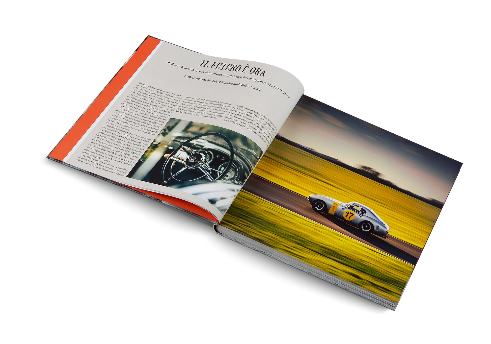 "Beautiful Machines - The Italians" - An exclusive coffee table book celebrating Italian automotive design with stunning photographs and stories about iconic car brands such as Ferrari, Lamborghini and Alfa Romeo. Perfect for design and car enthusiasts.