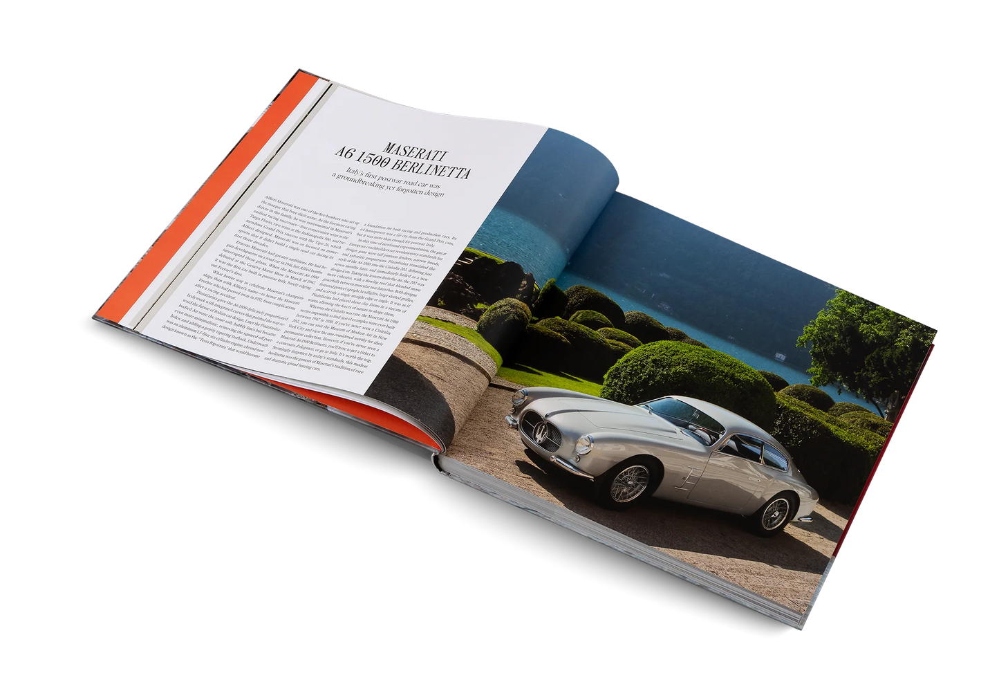 "Beautiful Machines - The Italians" - An exclusive coffee table book celebrating Italian automotive design with stunning photographs and stories about iconic car brands such as Ferrari, Lamborghini and Alfa Romeo. Perfect for design and car enthusiasts.