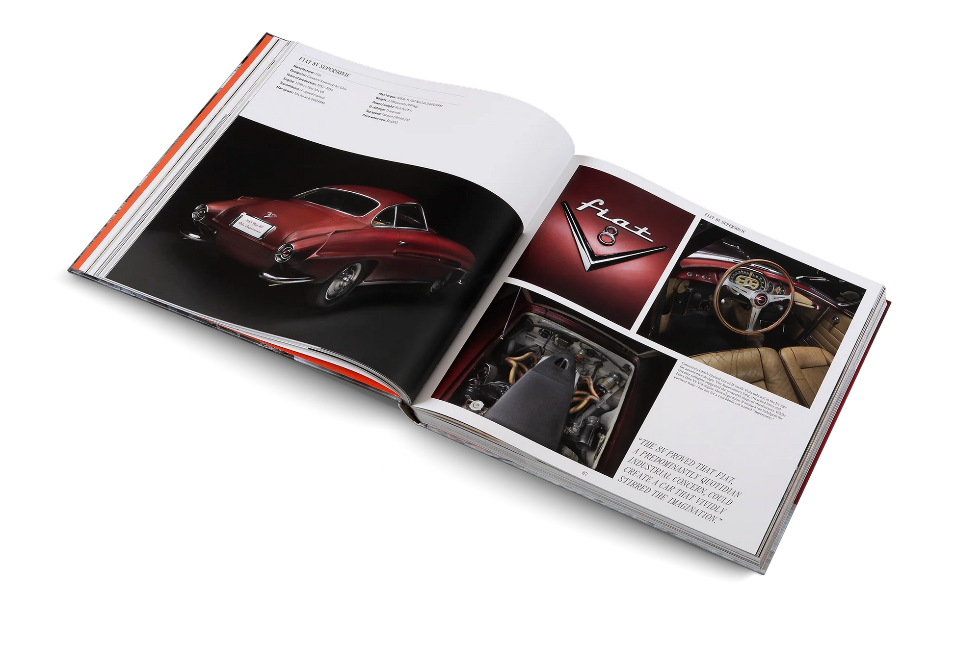 "Beautiful Machines - The Italians" - An exclusive coffee table book celebrating Italian automotive design with stunning photographs and stories about iconic car brands such as Ferrari, Lamborghini and Alfa Romeo. Perfect for design and car enthusiasts.