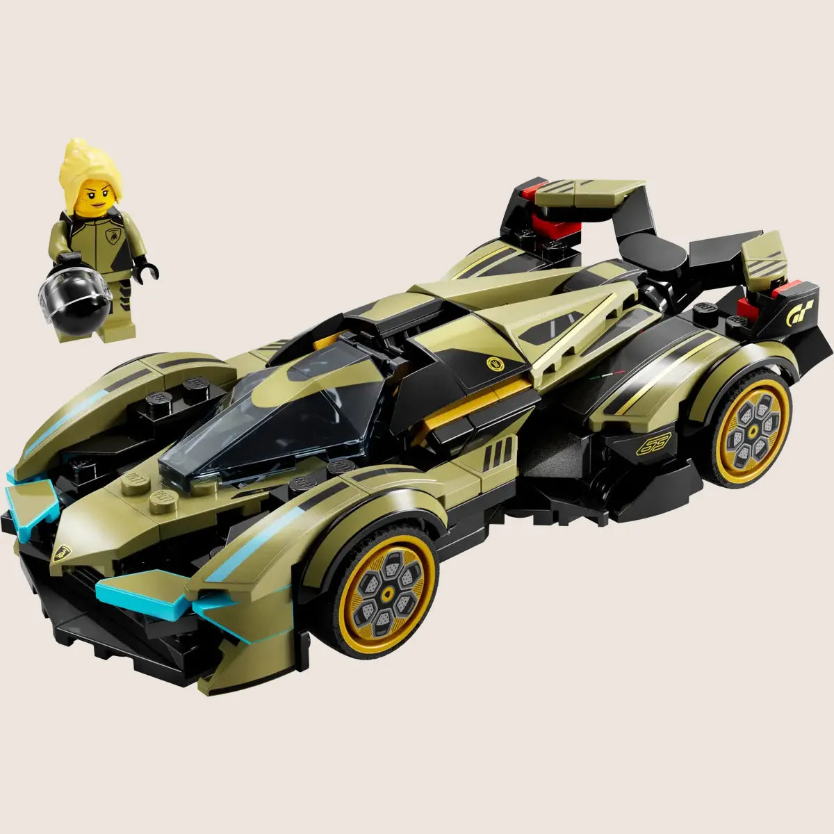 Lamborghini Lambo V12 Vision Gran Turismo - LEGO model of the Lamborghini Lambo V12 Vision Gran Turismo, a futuristic supercar.