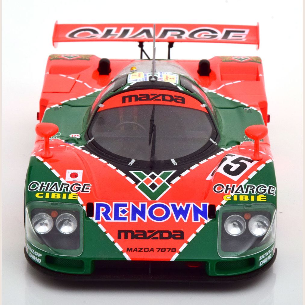 1:18 MAZDA 787 B WINNER 24H LE MANS 1991 - 1:18 scale model of the Mazda 787B, winner of Le Mans 1991, ideal for motorsport collections.