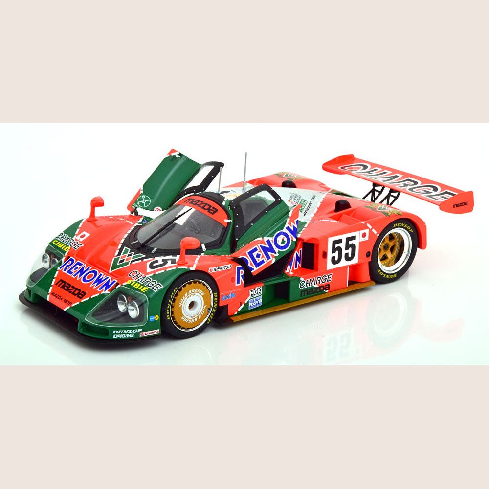 1:18 MAZDA 787 B WINNER 24H LE MANS 1991 - 1:18 scale model of the Mazda 787B, winner of Le Mans 1991, ideal for motorsport collections.