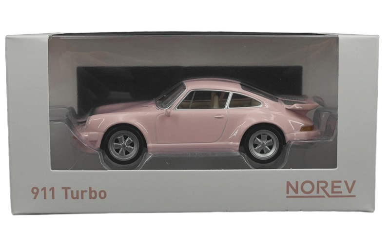 Porsche 911 Turbo Pink 1:43 Norev - Detailed 1:43 scale model of the Porsche 911 Turbo in eye-catching pink. Manufactured by Norev with precise lines and authentic design. A unique addition to any car collection