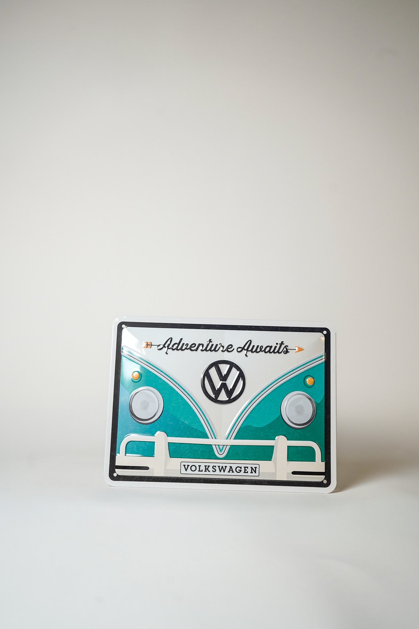 Volkswagen Bulli Adventure Awaits Sign 15x20cm