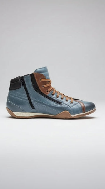 GPO Monza Indigo Hi-Top Sneakers