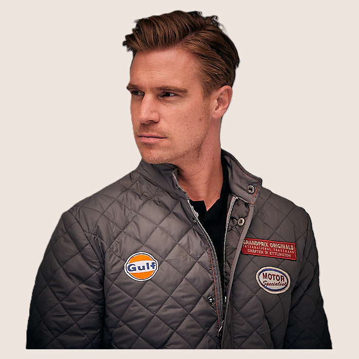 Gentlemen Driver Grey - Elegant gray jacket for gentleman drivers, for a sophisticated and comfortable look.