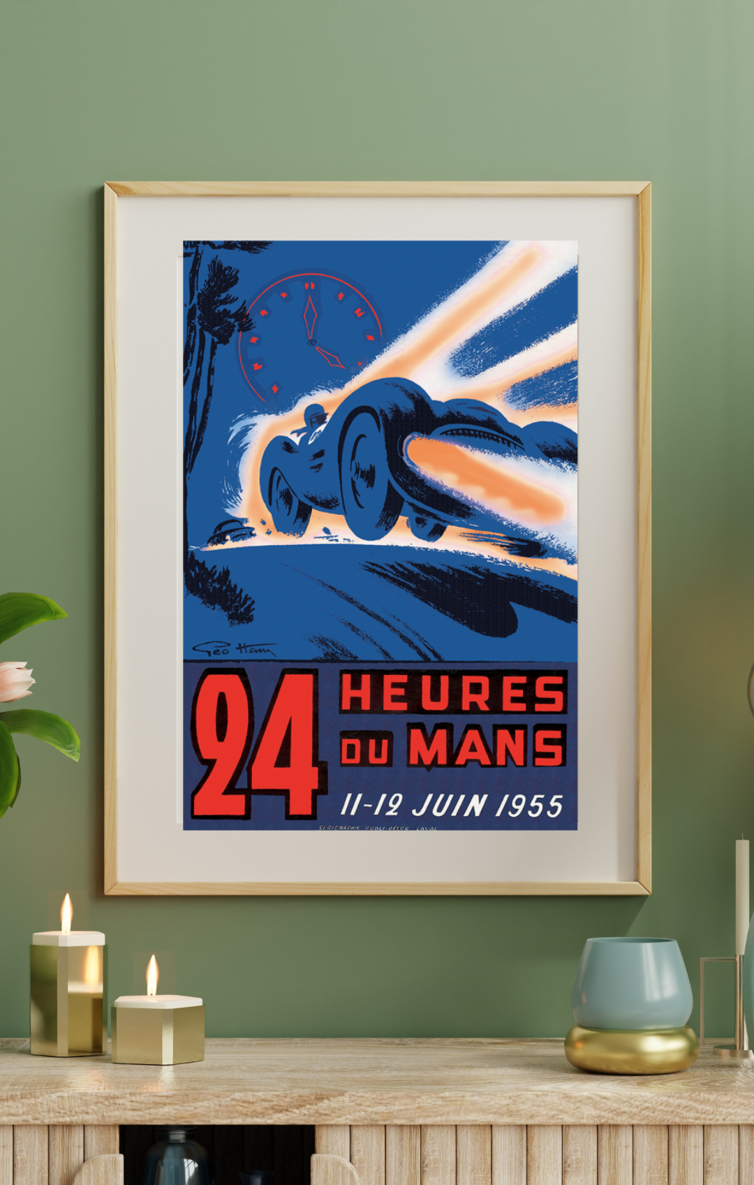 24 Heures Du Mans 1955 Poster
