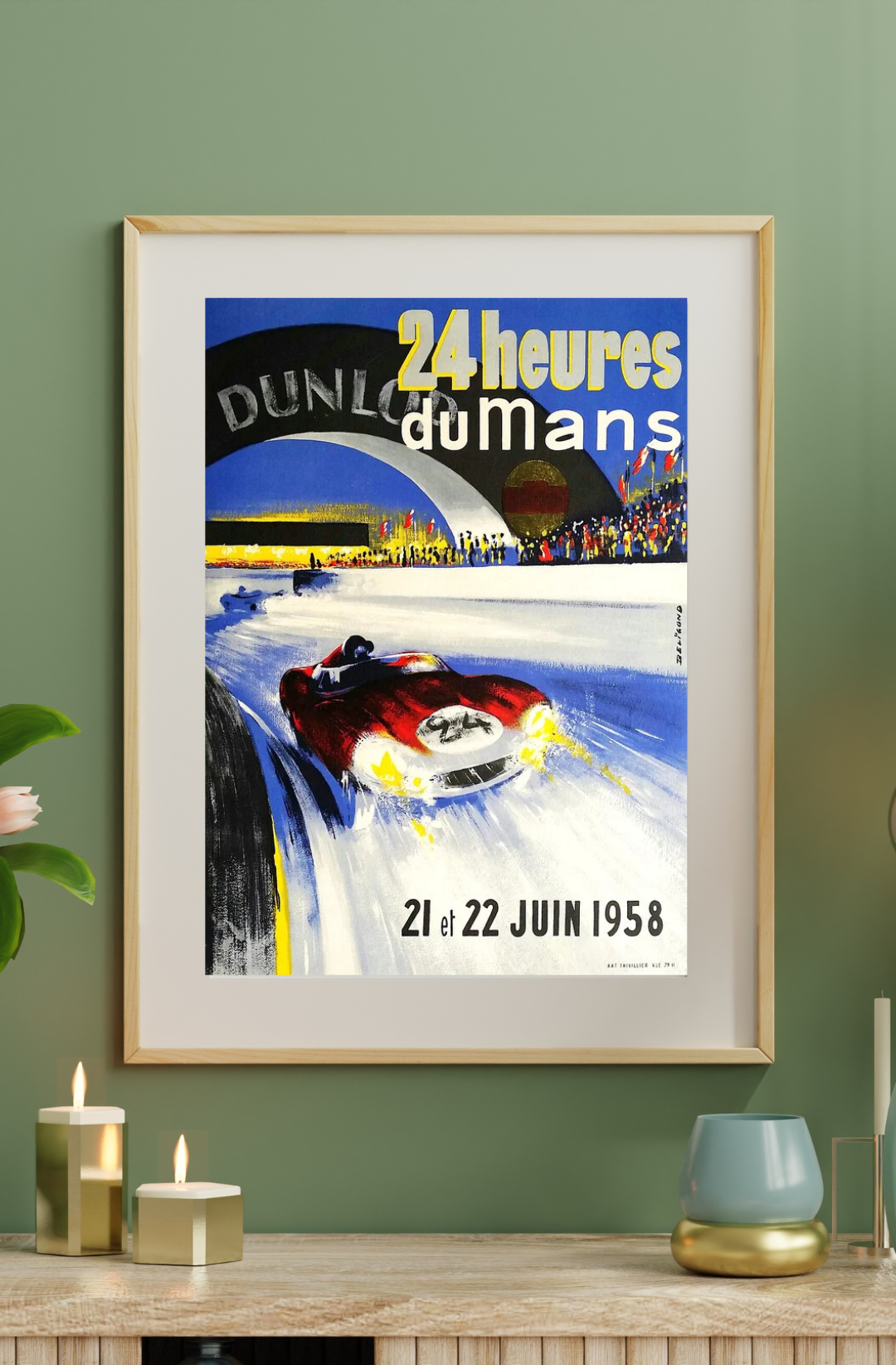 24 Heures Du Mans 1958 Poster