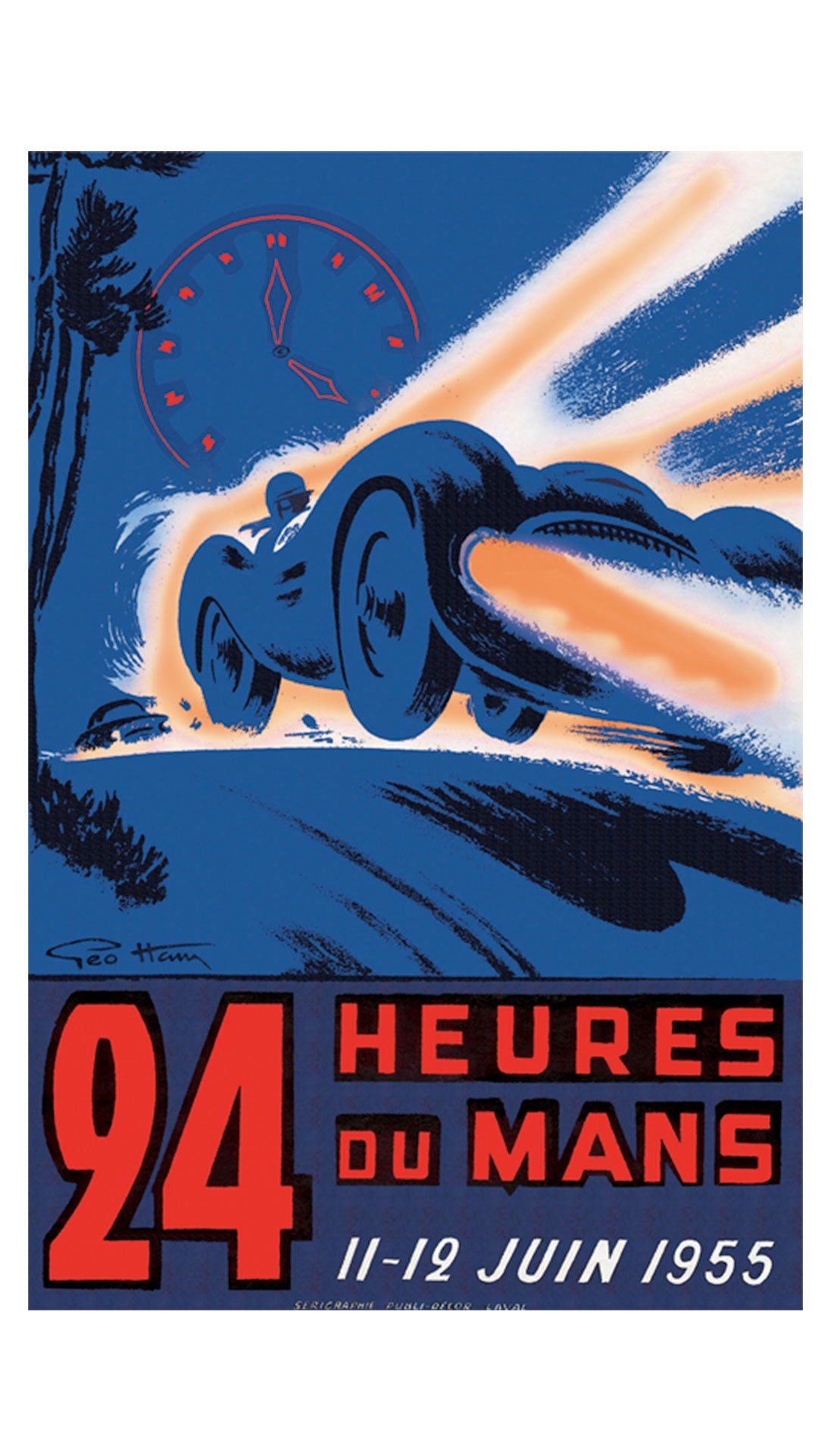 24 Heures Du Mans 1955 Poster
