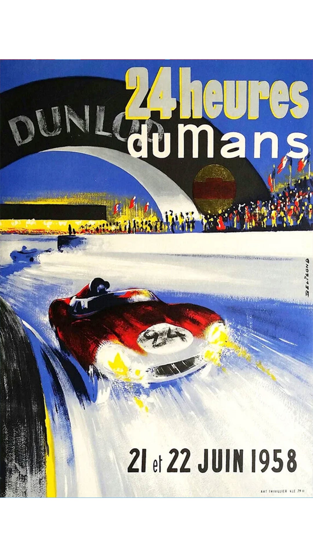 24 Heures Du Mans 1958 Poster