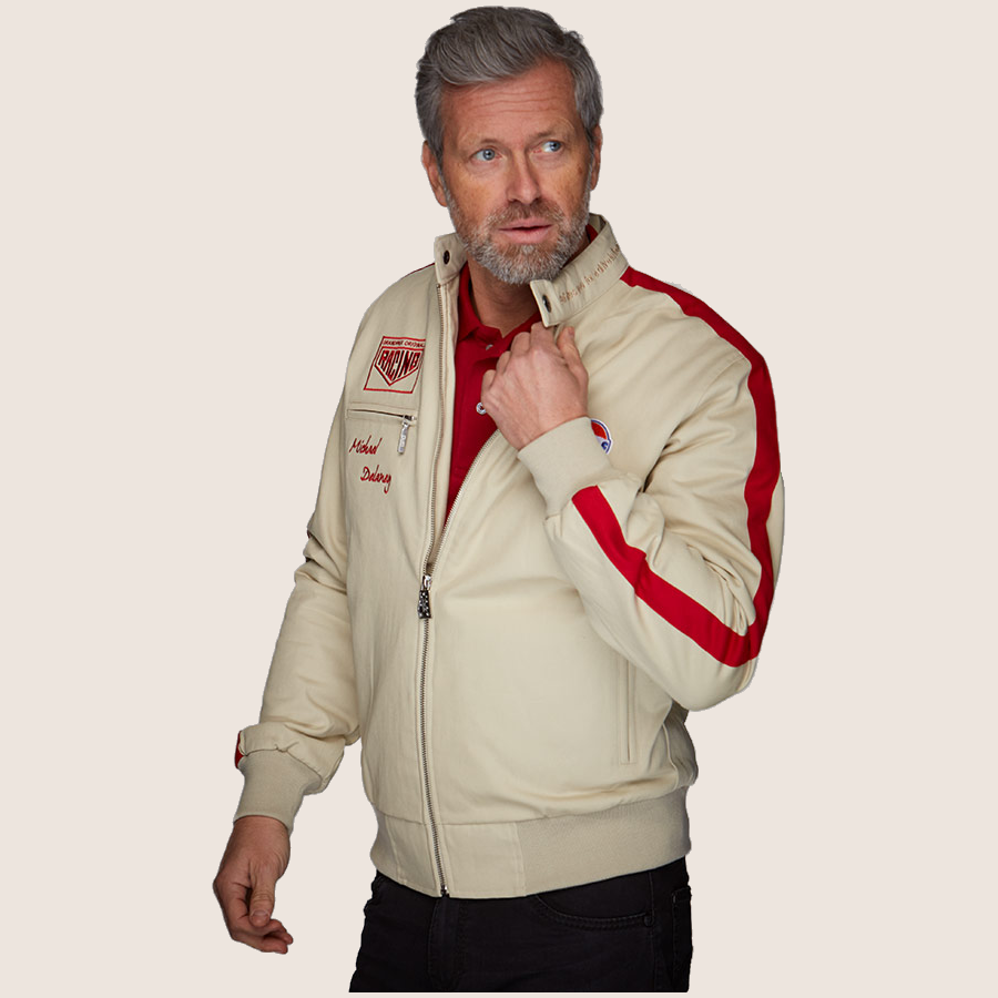 MD Blouson jacket sand - Modern MD Blouson jacket in sand color, ideal for a classic look.
