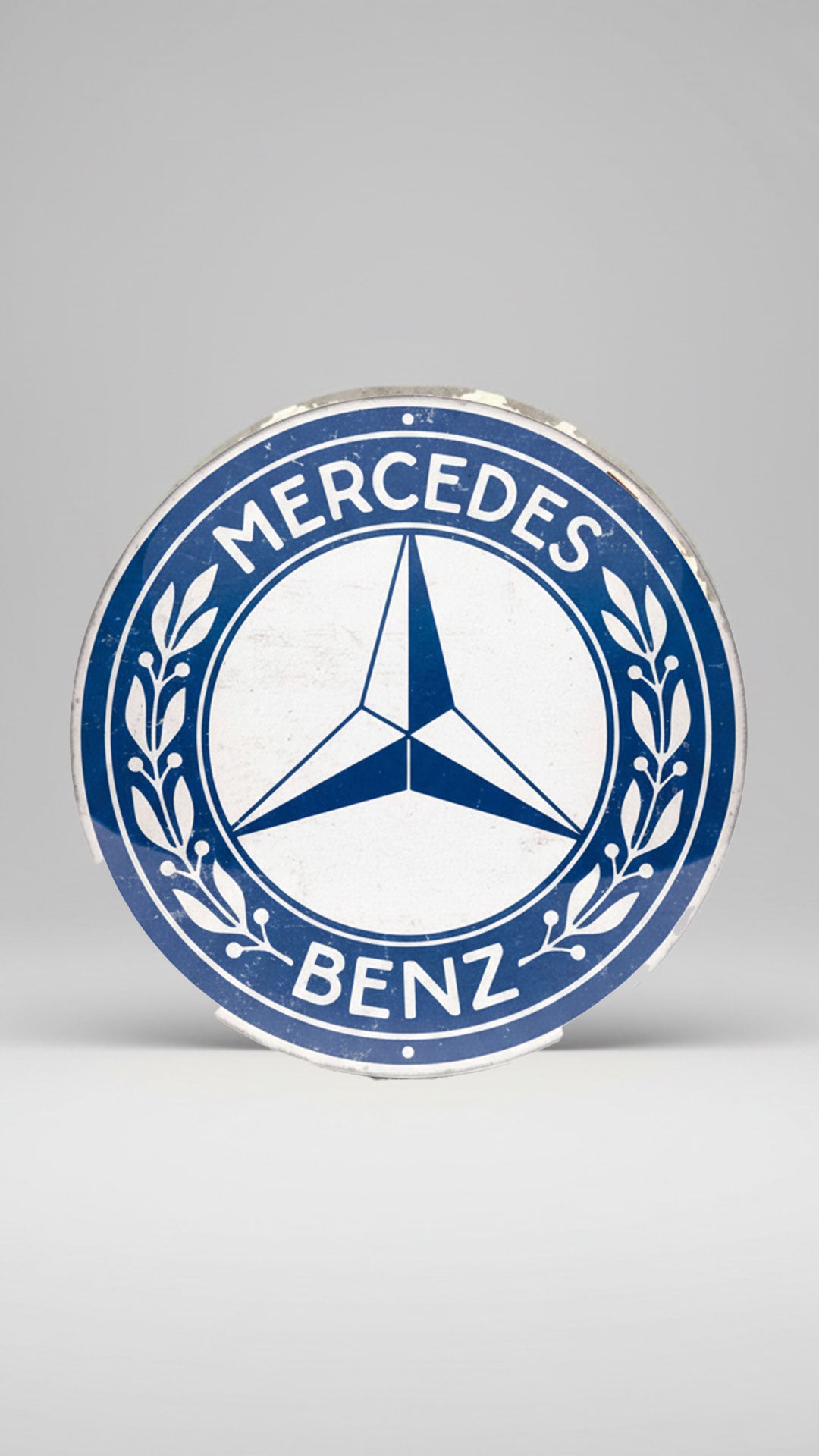 Mercedes Benz Logo Sign Round