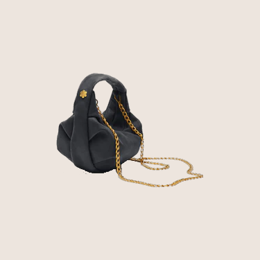 SWAN BAG MINI - CHARCOAL - Charcoal - Stylish mini Swan bag in charcoal, ideal for both everyday and evening use.