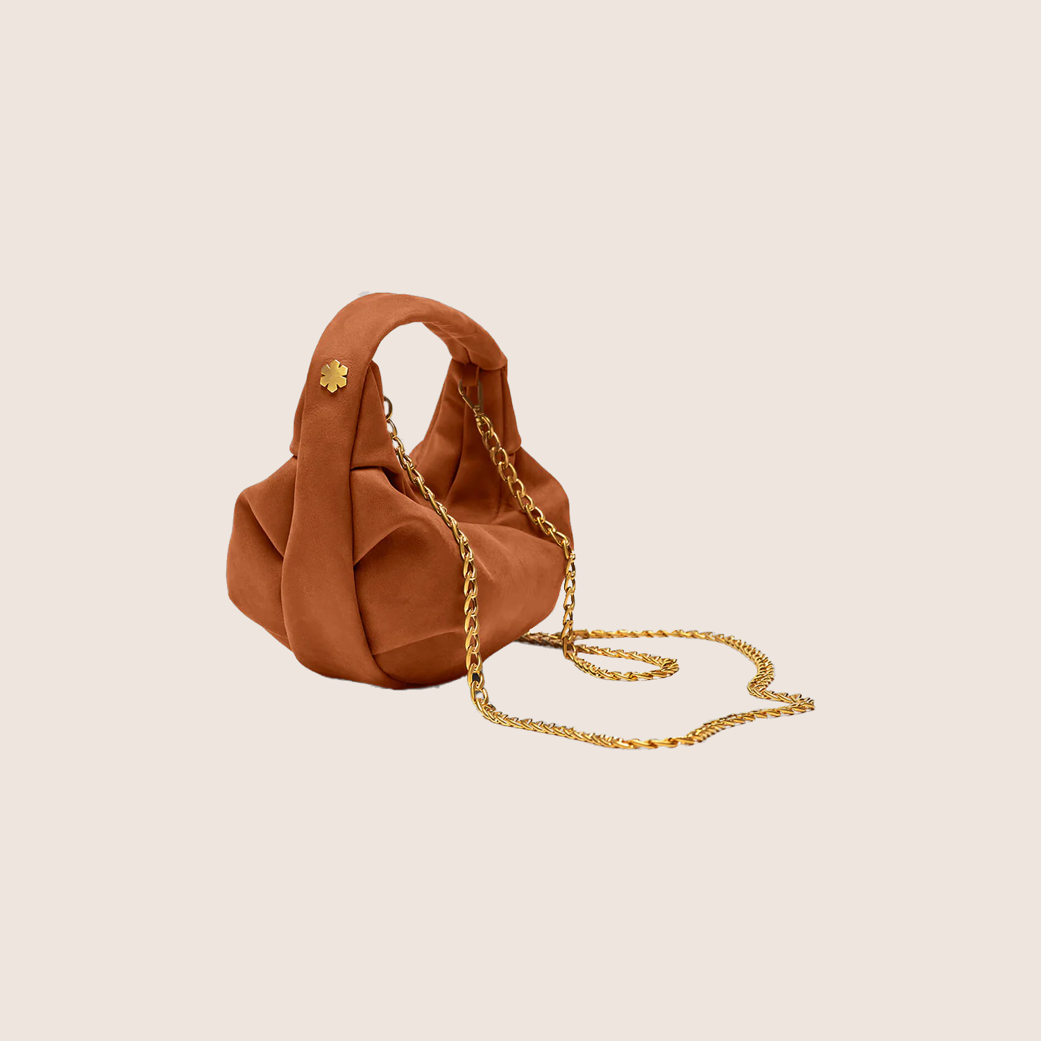 SWAN BAG MINI - CARAMEL - Caramel - Stylish mini Swan bag in caramel, ideal for an elegant and stylish look.