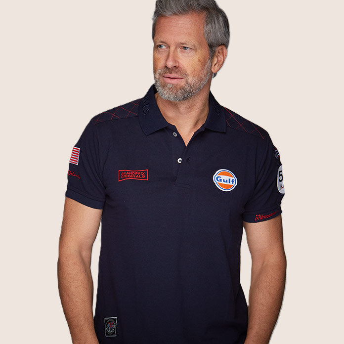 M. Delaney Polo (Navy Blue) - Exclusive M. Delaney polo in navy blue, a stylish choice.
