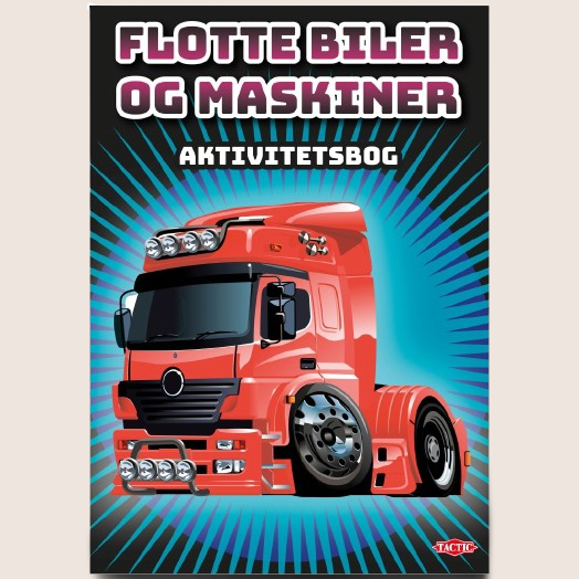 Great Cars and Machines Activity Book - Activity book with cars and machines, filled with tasks and fun activities for kids.