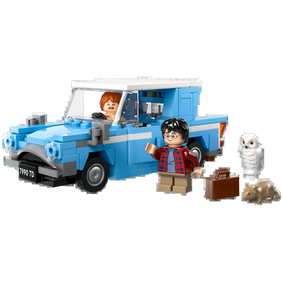 Flying Ford Anglia - LEGO Harry Potter model of the magical Flying Ford Anglia.