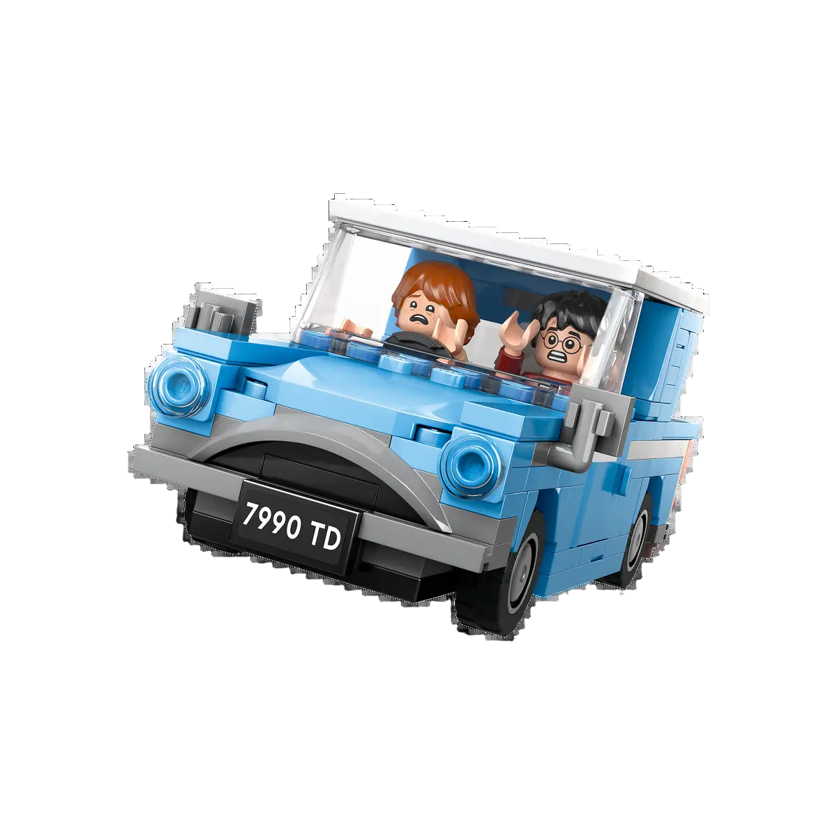 Flying Ford Anglia - LEGO Harry Potter model of the magical Flying Ford Anglia.