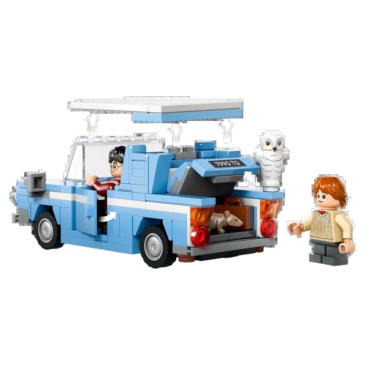 Flying Ford Anglia - LEGO Harry Potter model of the magical Flying Ford Anglia.