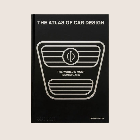 Atlas Of Classic Car Design Black - A black edition of classic car design history with detailed illustrations.