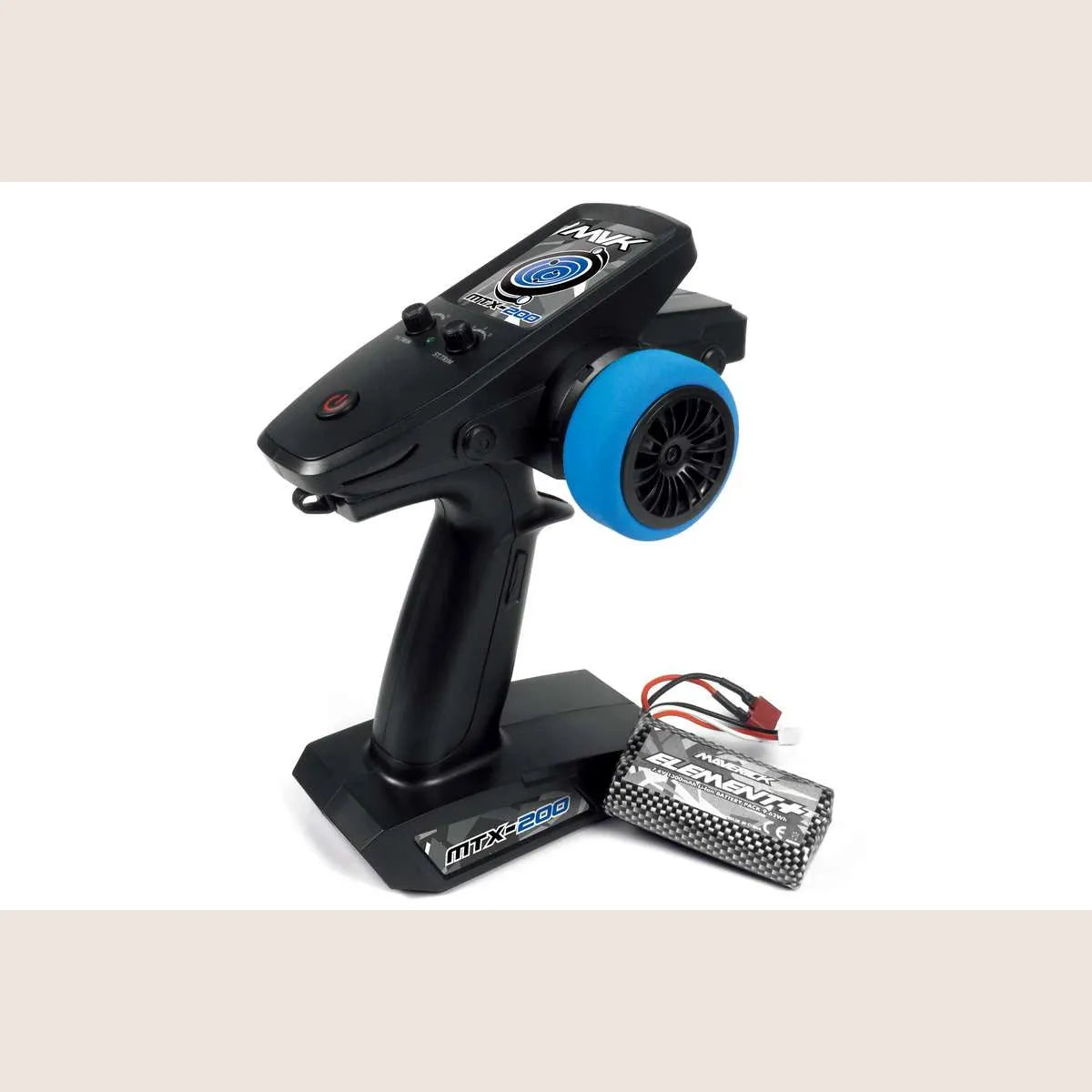 Atom Maverick Blue - Remote Controlled - Sporty remote controlled car in blue, designed for high speed and maneuverability.