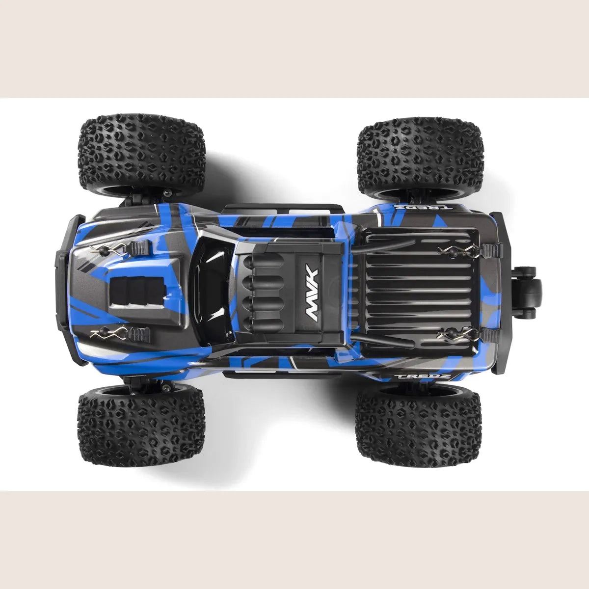 Atom Maverick Blue - Remote Controlled - Sporty remote controlled car in blue, designed for high speed and maneuverability.
