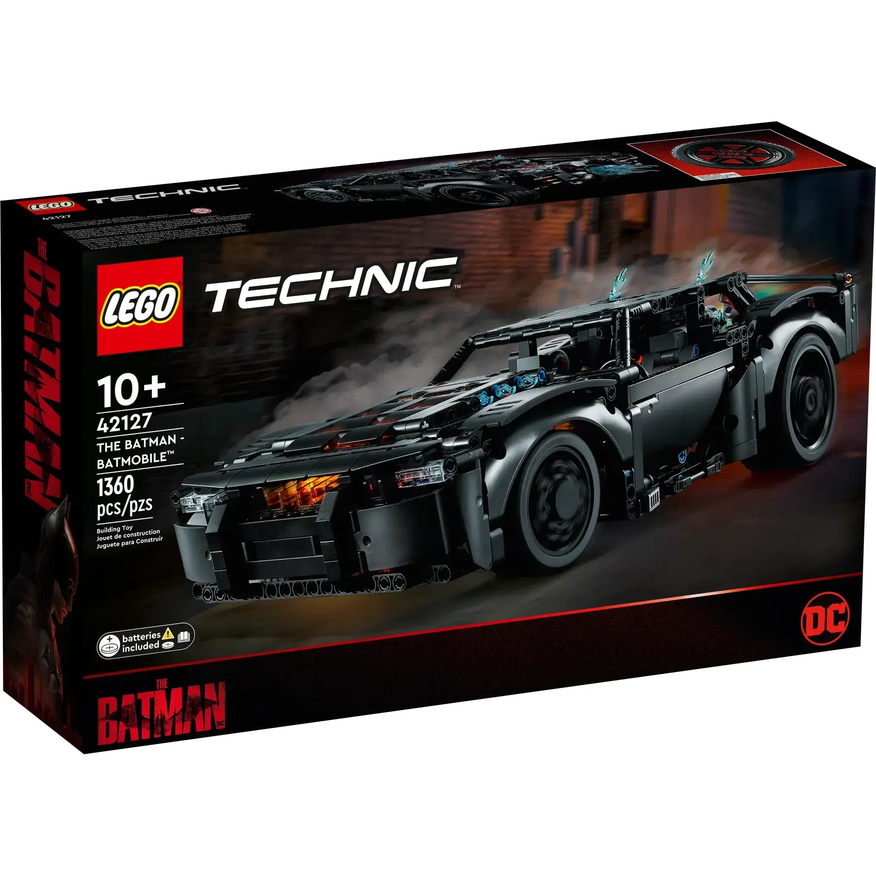 THE BATMAN - BATMOBILE™ - LEGO model of The Batman's Batmobile, a dark and powerful supercar.