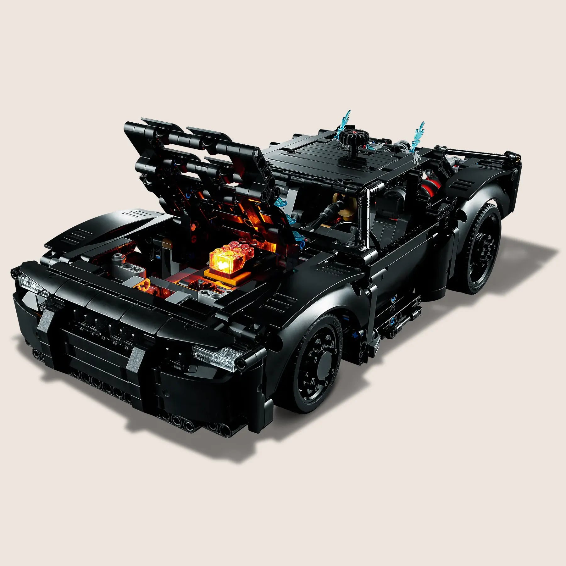 THE BATMAN - BATMOBILE™ - LEGO model of The Batman's Batmobile, a dark and powerful supercar.