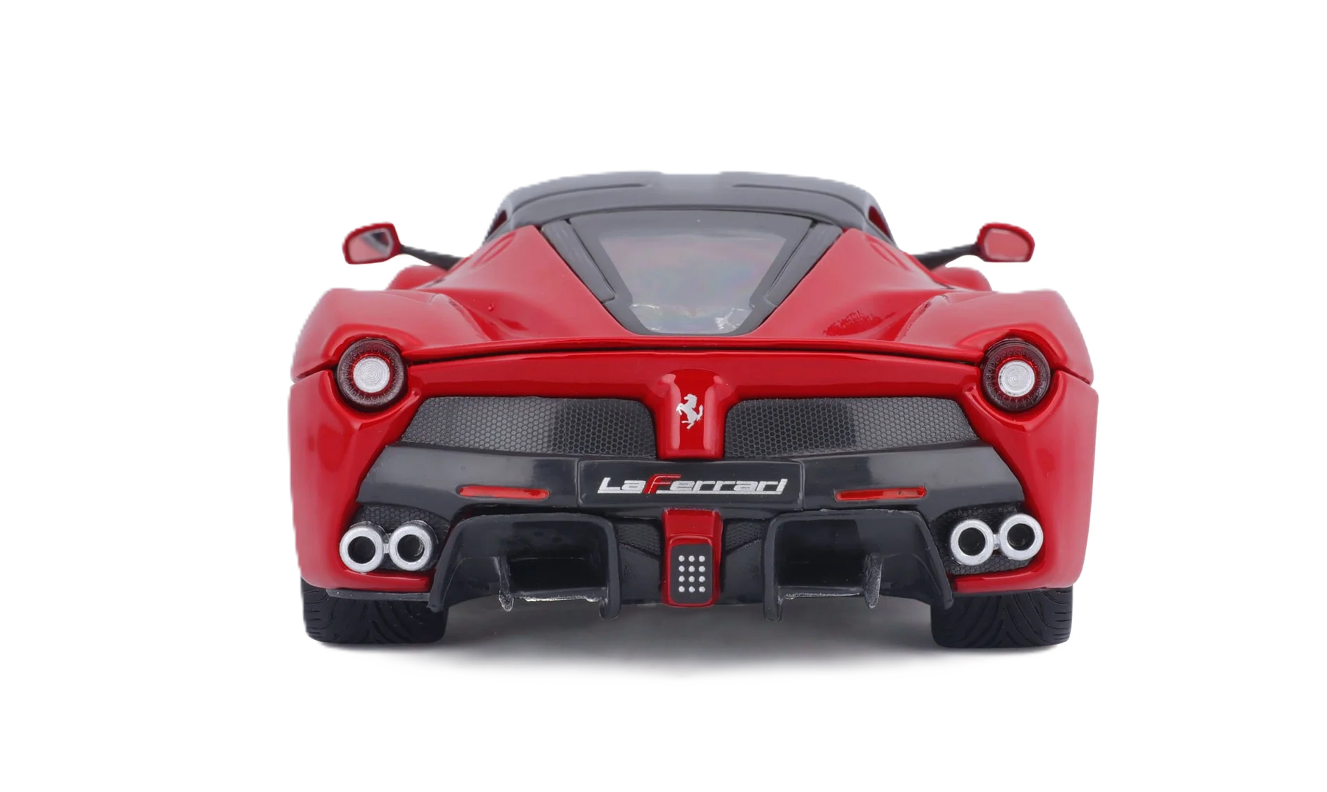 Bburago Ferrari LaFerrari 1:18 car model in red with detailed design and authentic Ferrari style