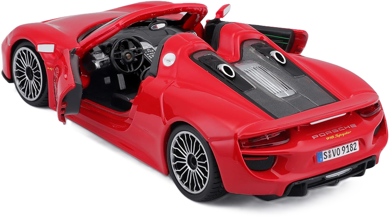 Bburago Porsche 918 Spyder 1:24 car model with detailed design and authentic Porsche style
