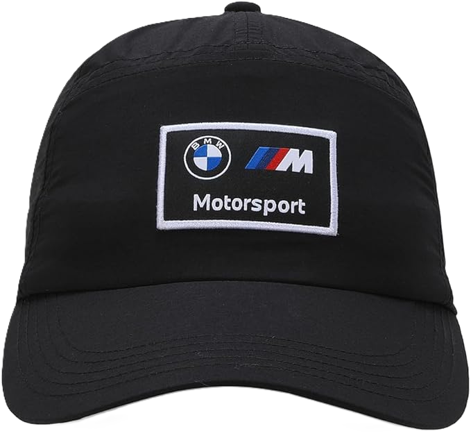 BMW MMS Heritage BB Cap in black from Puma with embroidered BMW M logo and adjustable fit