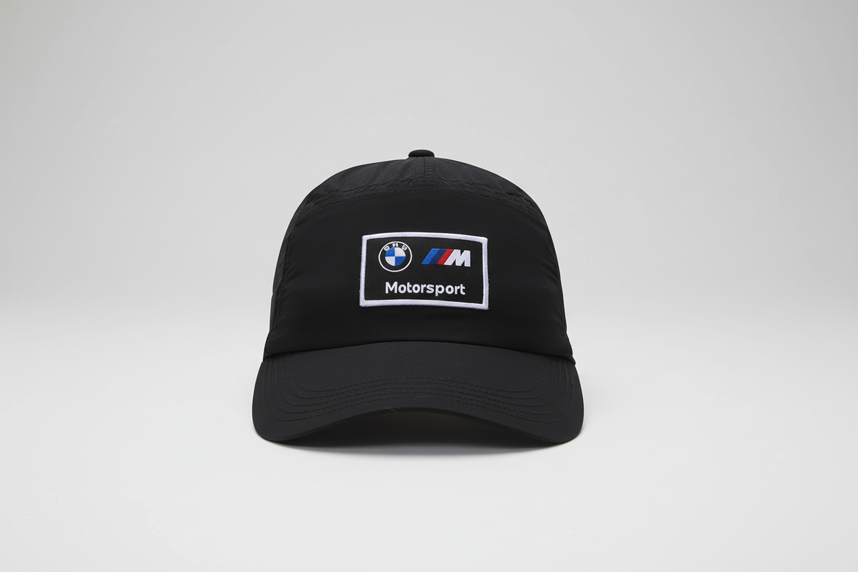 BMW MMS Heritage BB Cap in black from Puma with embroidered BMW M logo and adjustable fit