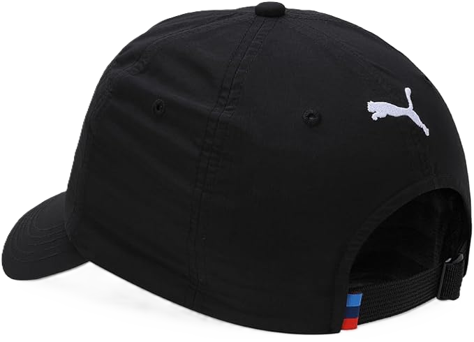 BMW MMS Heritage BB Cap in black from Puma with embroidered BMW M logo and adjustable fit