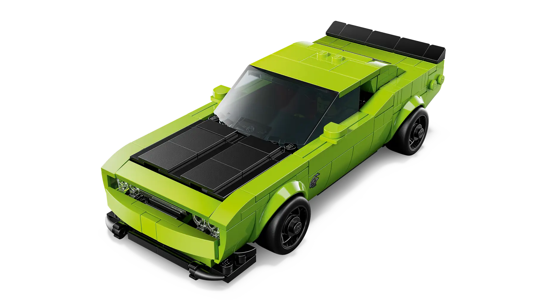 LEGO Dodge Challenger SRT - Detailed LEGO Speed Champions model of the powerful Dodge Challenger SRT with authentic design lines, sporty details and iconic muscle car looks.