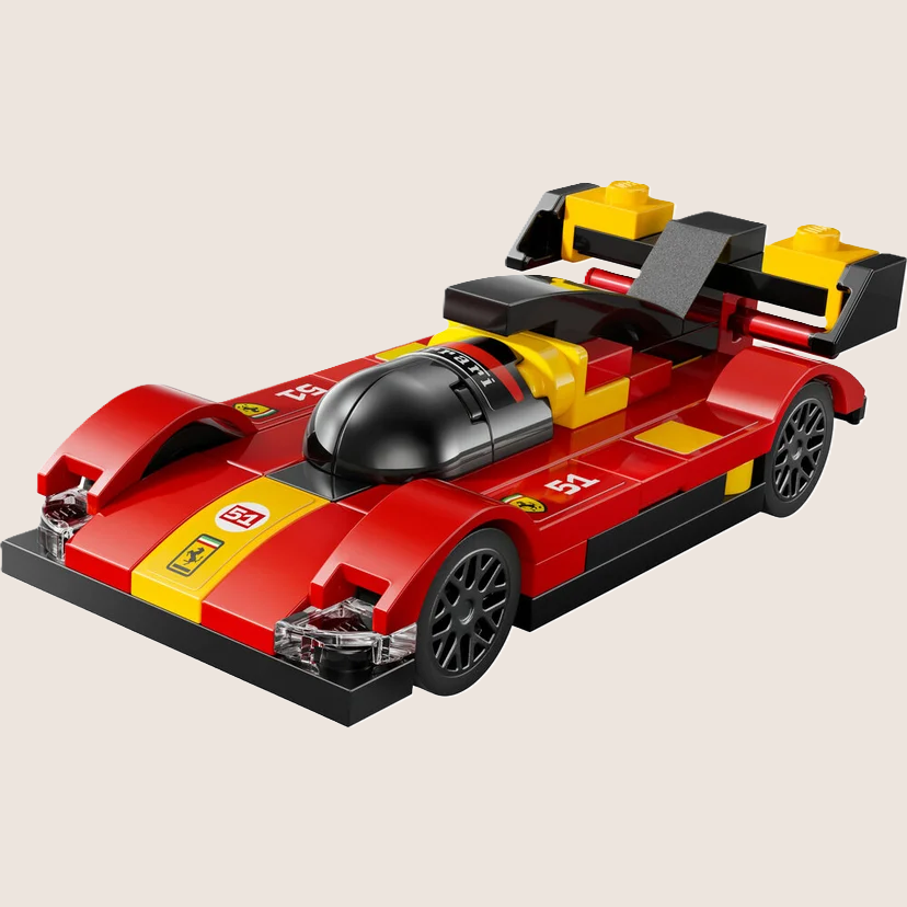 LEGO Speed Champions 30709 Ferrari 499P hypercar - Authentic LEGO model of the Ferrari 499P Le Mans winner. Perfect for both building and racing fun for fans and collectors.