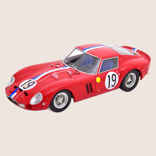 1:18 Ferrari 250 GTO No.19, 2nd 24h Le Mans 1962 - Precision model of the Ferrari 250 GTO, which finished 2nd in Le Mans 1962.