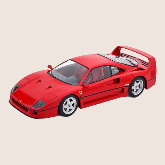 1:18 Ferrari F40 Red Seats 1987 Red - Exclusive 1:18 scale model of the Ferrari F40 from 1987 with red seats. A classic collector's model.